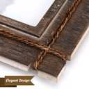AKRILANE 2 Openings 5x7 Picture Frame Wood Rustic, Decorative, Distressed & Vintage Looking Photo Frames Wall Decor for Wall Mount & Table Top Display for Home Decor – 5 x 7 Wedding Picture Frames – Style A