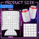 12 Pcs Disco Party Supplies Disco Ball Can Cooler Sleeves Retro 70s 80s Theme 12 oz Bling Beer Can Sleeves for 70s Birthday Wedding Bachelorette Party Decorations