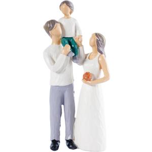 Family Figurines Home Decor Mother and Son Figurine Carved Wood Look Resin Statue 1st for New Mom First for New Dad Sweet New Parents Gifts