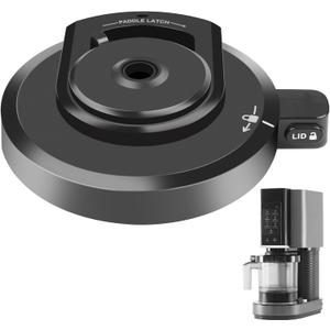 Replacement Outer Bowl Lid Compatible with Ninja CREAMi Ice Cream Maker NC301 / NC300 / CN301CO / NC299AMZ, Creami Replacement Lid, Creami Accessories (NO Paddle)