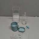 lemtrflo No Mess Bird Feeder Water Dispenser Set, Bird Feeder for Cage, Cage Accessories for Cockatiels, Finches, Budgies and Canaries (blue)