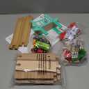 47Pcs Wooden Train Set for Toddlers, Wooden Train Track - Expandable and Changeable, Safe Educational Train Toys Gift for Boys & Girls Kids Ages 3-5 4-8, Compatible with All Major Brands