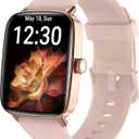 Fitpolo Smart Watch for Women,1.85 Touchscreen, Bluetooth Call, Alexa Built-in,24/7 Heart Rate SpO2 Monitor,Step Counting,Sleep Tracking, IP68 Waterproof Fitness Tracker Watch for Android iPhone