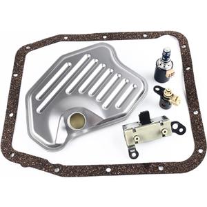 4R70W Short Valve Body Solenoid Kit - Compatible with Ford F-150/E-150 1998-2004 - OEM Replacement Transmission Solenoid Pack with Gaskets & Filters