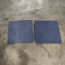 MIULEE Pack of 2 Decorative Burlap Linen Euro Sham Throw Pillow Covers for Sofa Couch Bed 23x23 Inch Modern Farmhouse Vintage Pillowcases Rustic Woven Textured Cushion Cover Blue