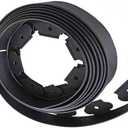 Garden Edging120ft Landscape Edging with 160 Spikes for Lawn 2 Inch Tall (Black, 120FT)