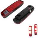 ADIIL Red Lens Red LED Rear Tail Brake Lights Taillamps For 74-91 Ford E150 F150 250 350 100 Bronco