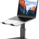 BESIGN LSX6N Laptop Stand, Ergonomic Adjustable Notebook Riser Holder, Computer Stand Compatible with Air, Pro, Dell, HP, Lenovo More 10-15.6" Laptops, Black