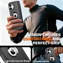 for iPhone 16 Case, 2X Screen Protector, Anti-Drop, 3Layer Military Grade Shockproof, Heavy Duty Protective Phone Cover, 6.1-Inch, Black