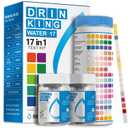 AAwipes Drinking Water Test Strips 17 in 1 50 Strips + 2 Bacteria Tester Kits, Complete Water Testing Kits for Home, Well, Tap Water, City Water, Flood Water Testing Strips (K03-50)