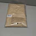 XWZO Beige Valances for Kitchen Windows Spillproof Antiwrinkle Jacquard Rectangle Textured Valance Curtains for Basement Bathroom Laundry Short Half Window Cafe Curtains,1 Piece, 60x15 Inch