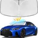 for Lexus is 2021-2026 Windshield Sun Shade-4 Layers Car Sunshade for Lexus IS250 IS350 IS300 IS460 F Sport Front Windows Shade Cover Custom Fit is Sun Visor 240T Shade Blocks UV Rays Car Accessories