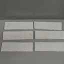 40 Pcs White Thin Brick Veneers, 2.4" x 7.9" Wall Brick, 3D Faux Brick for Kitchen Backsplash, Fireplace, Living Room, Interior and Exterior Wall Decoration (7 sq.ft) (White)