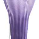 8'' Blown Glass Flower Vase for Home Wedding Modern Centerpieces Decorative (Purple)