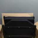 Stadium Seats for Bleachers, Bleacher Seats with Ultra Padded Comfy Foam Backs and Cushion, Wide Portable Stadium Chairs with Back Support and Shoulder Strap (Regular - 16.9"W x 13.2"D x 15.4"H, Black)