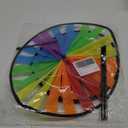 Totority Rainbow Turntable Windmill - Large Multi-Colored Cloth Pinwheel for Outdoor Decoration Vibrant Three-Layer Design Perfect for Gardens and Kids