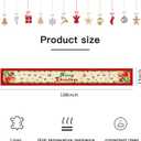 Vintage Santa Claus Table Runner - Red Vintage Style Merry Christmas Winter Xmas Home Kitchen Dining Table Decor, Party Decorations 13 x 108 Inch