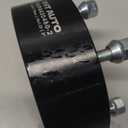 YHTAUTO 4x110mm ATV Wheel Spacers 2 Inch Fits Honda, Suzuki, Can-Am, Bombardier, Kawasaki, Yamaha Model, Grizzly, King Quad, Foreman Tire Spacers w/ M10x1.25 Studs, 74mm Center Bore 4 Lug 2PCS Black