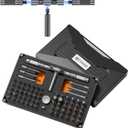 LIFEGOO Ratchet Screwdriver Set: 74 in 1 Magnetic Screwdriver Sets, S2 Steel Bits & Flexible Shaft Suitable for Electronics, Furniture Assembly & Bicycle Repair Tools