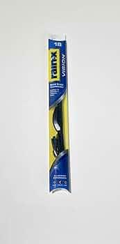 Rain-X Vision Wiper Blade, Standard Beam, All Weather Performance Curved Smooth Wipe (18)