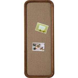 SOFE Long Framed Bulletin Boards for Walls, 44 X 17 Inches Linen Pin Board, Farmhouse Photo Display Board, Large Home/Office Dorm Memo Board Organizer Wall Decorative, Vertical, 44.1" x 16.9"
