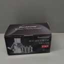 Ourokhome Rotary Cheese Grater Hand Crank, Kitchen Shredder Speed Mandolin Slicer Nuts Grinder with Handle and Drum Blades for Cheese, Vegetable, Walnuts, Chocolate, Potato, Carrot, 3 Blades, White