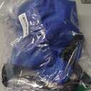 Sports Drawstring Backpack Gym Sack with Shoe Compartment, Durable Oxford Fabric, Wet-Proof Pocket, Water-Resistant Cinch Bag for Men & Women, Foldable & Spacious Athletic Sackpack for Travel Fitness (Blue)