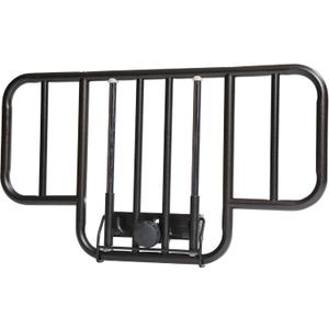 Drive Medical No Gap Deluxe Half Length Side Alloy Steel Bed Rails with Brown Vein Finish, For Adults - 2 Count