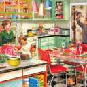 RoseArt - Puzzle Collector - Baking with Mom - 500 Piece Jigsaw Puzzle for Adults