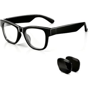 AI Smart Glasses with Chat GPT, Bluetooth Glasses with 164 Languages for Men and Women, Music Playback & Hands-Free Calls, Color-Change Lens, Voice Assistant