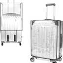 Cosmos 1 Pc Luggage Cover Clear PVC Suitcase Protector Travel Luggage Transparent Protective Cover Waterproof and Dustproof Luggage Suitcase Protector for Women and Men (28 Inch)
