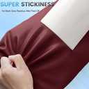 Leather Repair Patch Tape Kit, 16" x 30" Self Adhesive Leather Repair Patch for Furniture, Vinyl Leather Repair Kit for Car Seat, Chairs, Couch, Sofa, Boat Maroon