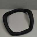 X AUTOHAUX 35cm 13.78'' Car Steering Wheel Cover for 3008 4008 5008 D Type Flat Bottom Micro Fiber Leather Protector Cover for Automotive Interior Black