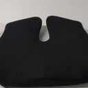Cushion Lab Patented Pressure Relief Seat Cushion for Long Sitting Hours on Office & Home Chair - Extra-Dense Memory Foam for Soft Support. Car Pad for Hip, Tailbone, Coccyx, Sciatica - Black