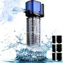 Aquarium Filter for 100-300 Gallons Tank, Powerful 660GPH Internal Fish Tank Filter, Pump Submersible Filter with Sponge for Large Fish Tanks, Turtle Tanks (Black)