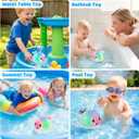 ANGGIKO Baby Bath Toys, Pool Water Toys for Babies, Toddler Bath Toys for Kids Ages 1-3, 1 Year Old Boy Girl Gift Light Up Whale Bath Toy Sprinkler, Baby 6-12-18 Months Bathtub Outdoor Water Table Toy