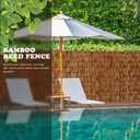 FENRUNXU Bamboo Reed Screen Fencing,4FT X 16.4FT Natural Reed Fencing Bamboo Reed Fence 4 FT High for Outdoor, Garden,Balcony,Backyard,Patio(Brown)