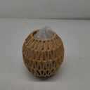 Hanging Lamps Rattan Pendant Light Hanging Lights 16.4ft Plug in Cord Pendant Light Fixture Plug Into Wall Outlet Pendant Lighting with On Off Switch for Bedroom Living (Egg Shade)