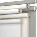 No Drill No Tools 100% Blackout Roller Shade | UV Protection | Easy-Care Fabric | Roller Blind for Windows & Doors | Pull Down Window Shade - White (23.5" W x 75" H)