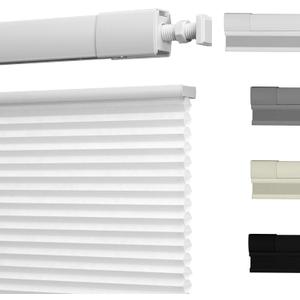 No Drill No Tools Cellular Shades Top Down Bottom Up Honeycomb Shades Blackout Blinds for Indoor Windows Cordless Easy to Install Window Shades for Home, Light Filtering White