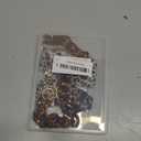 Leopard Print Purse Chain Strap 17.9 Inch Chunky Acrylic Bag Handle Shoulder Strap Replacement with Leopard Bow Keychain Charms Vintage Handbag Decoration Chain Bag Accessories Charms for Women