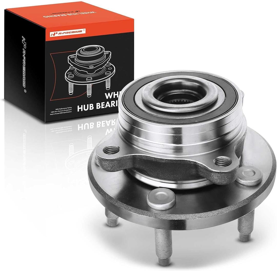 A-Premium Front or Rear Wheel Bearing and Hub Assembly with 5-Lug Compatible with Ford Edge Taurus Flex Police Interceptor Sedan Special Service Police Sedan & Lincoln MKX MKS MKT