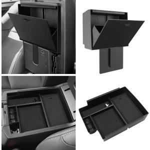 BlBLOZ 2PCS Center Console Organizer and Center Console Hidden Box Organizer for Toyota 4Runner 2010-2024 Accessories Center Console Tray Organizer Hidden Storage Box