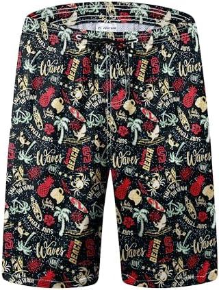 FT FENTENG Mens Swim Trunks Quick Dry Board Shorts with Mesh Lining, Breathable Surf Beach Shorts Swimwear Bathing Suits 4XL
