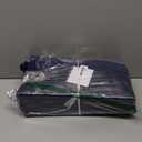 6 Pack Extra Heavy Duty Large Moving Bags with Strong Zipper & Comfortable Handles, Sturdy & Durable Clothes Storage Bags Totes Bins, Blue Packing Moving Boxes for College Supplies, Dark Blue