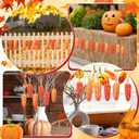 Amyhill 12 Pcs 1.9 x 4.9 Inch Thanksgiving Fake Corn Ornament Artificial Corn for Family Farmhouse Autumn Table Decor Photoshoot Kitchen Party Home, 3 Styles