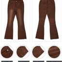 Koinshha Womens High Waisted Jeans Flare Stretch Boyfriend Bootcut Casual Denim Pants, Size 10