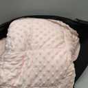 Weighted Blanket Twin 15lbs for Adult(48"78",Pink) Breathable Soft Minky Weighted Throw Blanket for All Season,Heavy Blanket with Premium Glass Beads