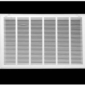 HVAC Premium 32 x 20 Duct Opening Steel Return Air Filter Grille, for 1-inch Filter, Removable Door, Flat Stamped HVAC Vent Cover Grille, Outer Dimensions 34.5 x 22.5
