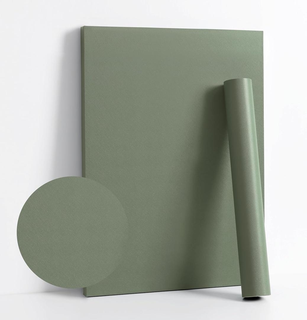 Dimoon 590''x17.7'' Green Peel and Stick Wallpaper Contact Paper Modern Self Adhesive Wall Paper Removable Renter Friendly Textured Solid Color Shelf Cabinet Vinyl Roll (590''x17.7'',Leaf Green)